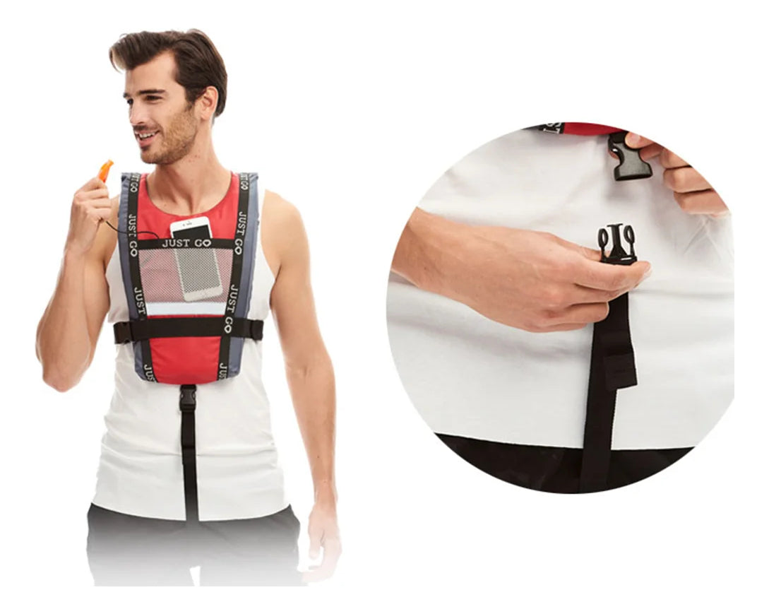Adult Life Jacket Professional Water Buoyancy Vest Portable