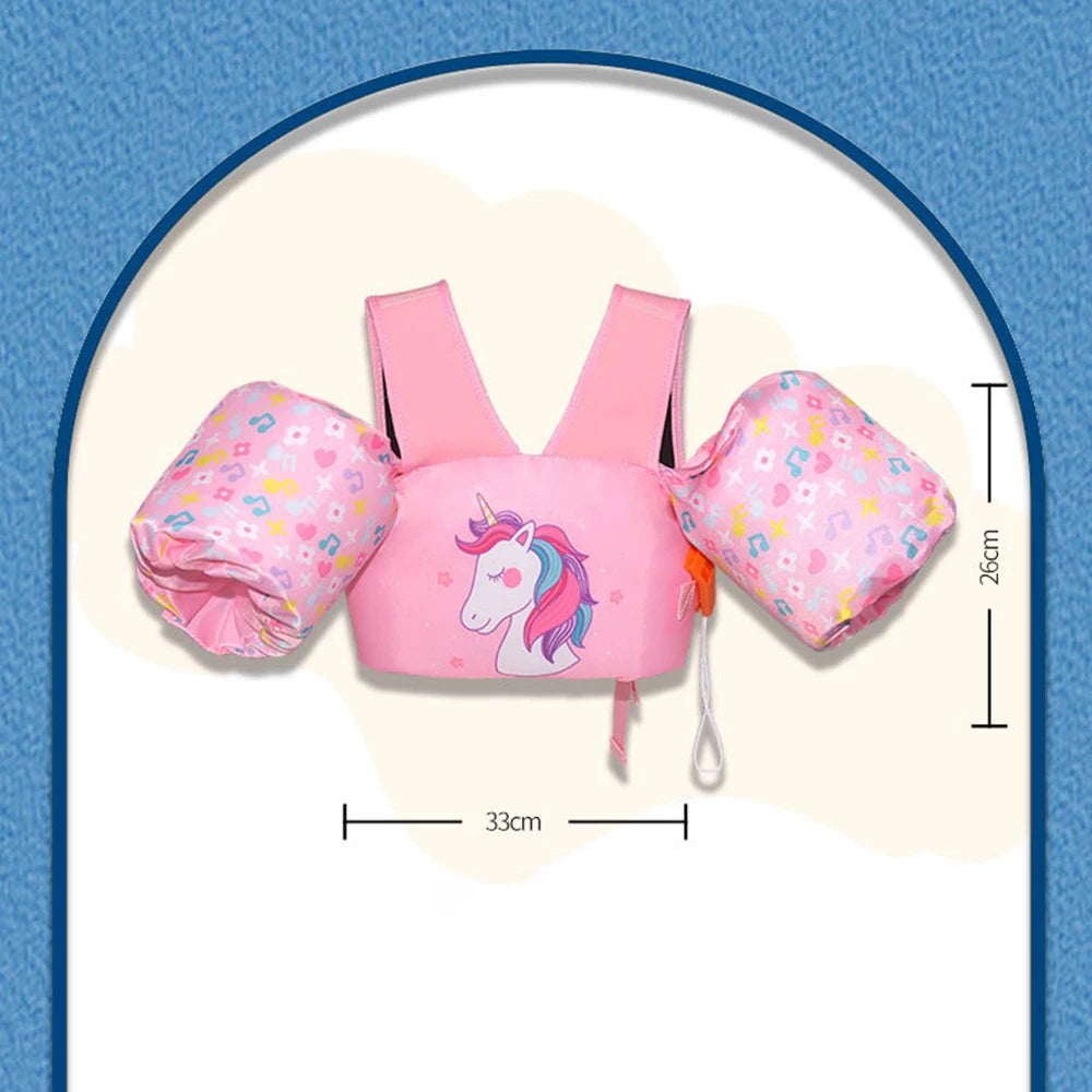 children's Swimming Arm Float Life Jacket Swimsuit