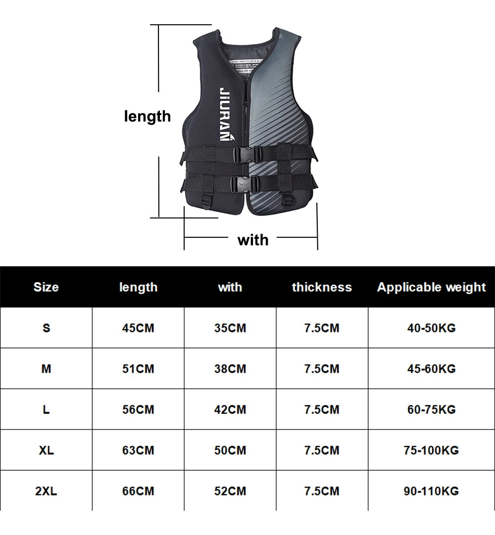 Neoprene Life Jackets For Children And Adults, Water Sports