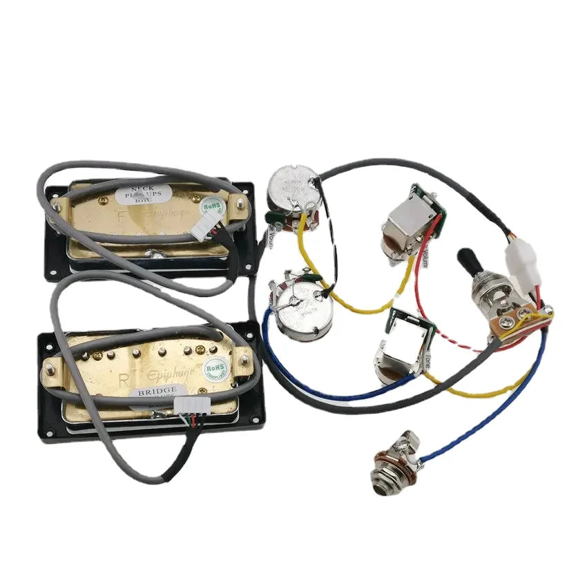 LP Standard Humbucker Pickups 4C with Push Pull Wiring Harness for Gift, Guitar Pickups