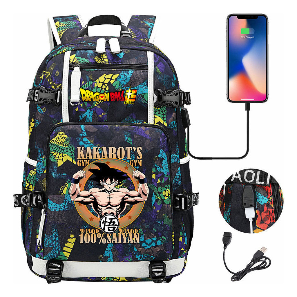 Usb Large Capacity Youth Student Backpack For Men And Women's Leisure Travel Backpack