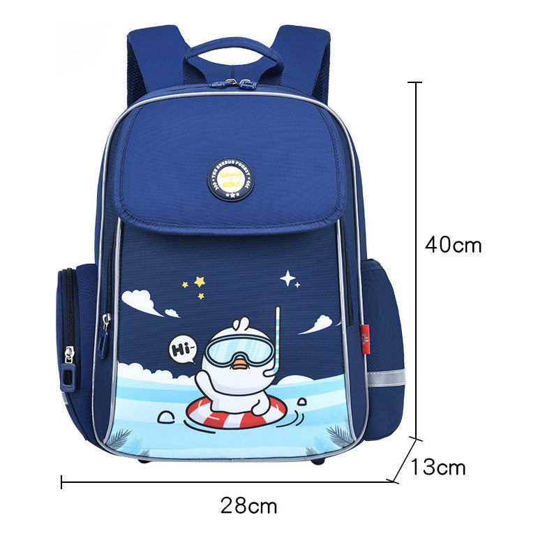Toby Bear Student Backpack, Fashionable And Load Reducing Children's Backpack