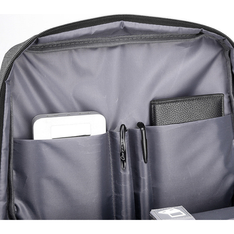 Usb Backpack, Large Capacity Computer Bag, Casual Student Backpack, Minimalist Travel Bag
