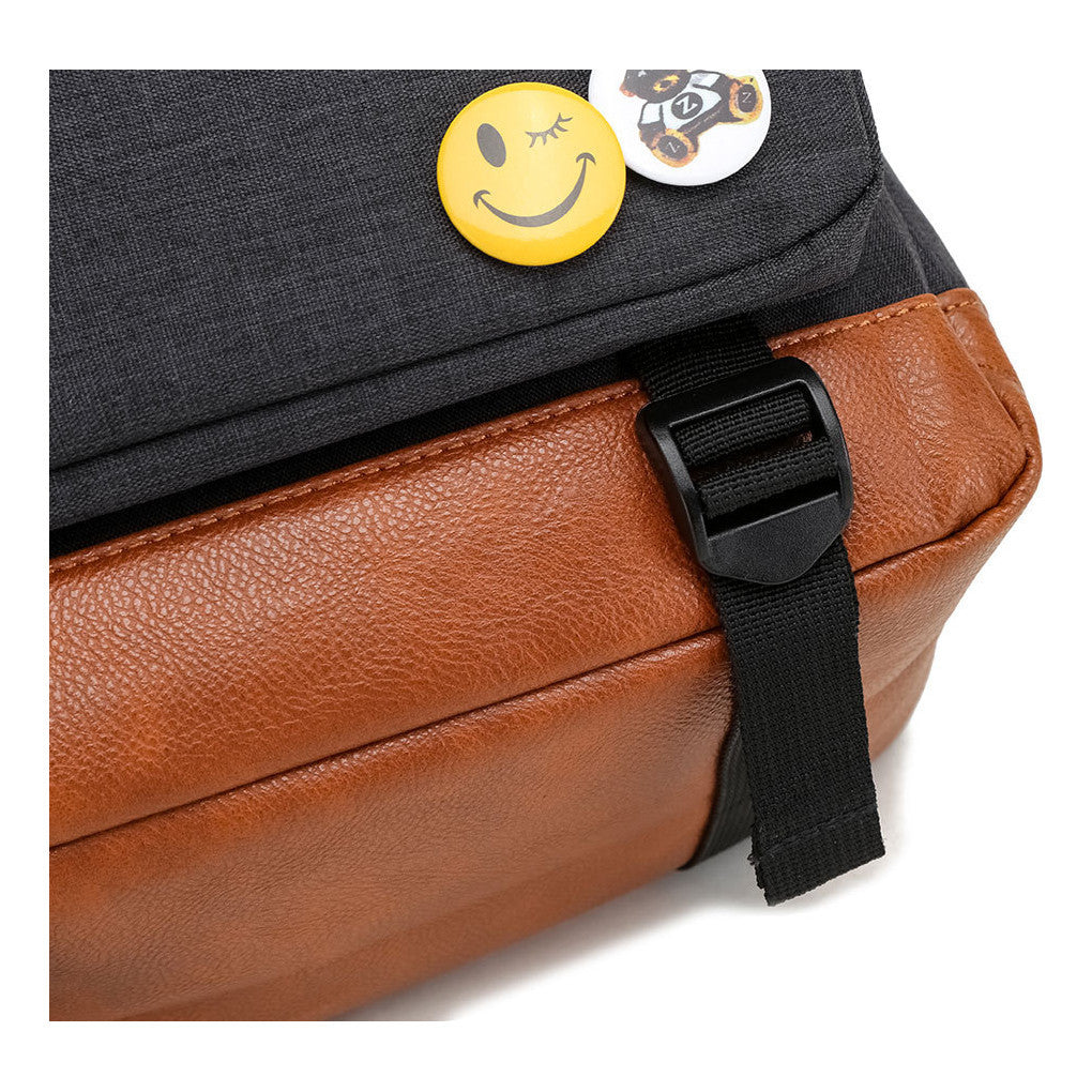Super Mario Printed Usb Youth Student Backpack For Leisure Travel Backpack