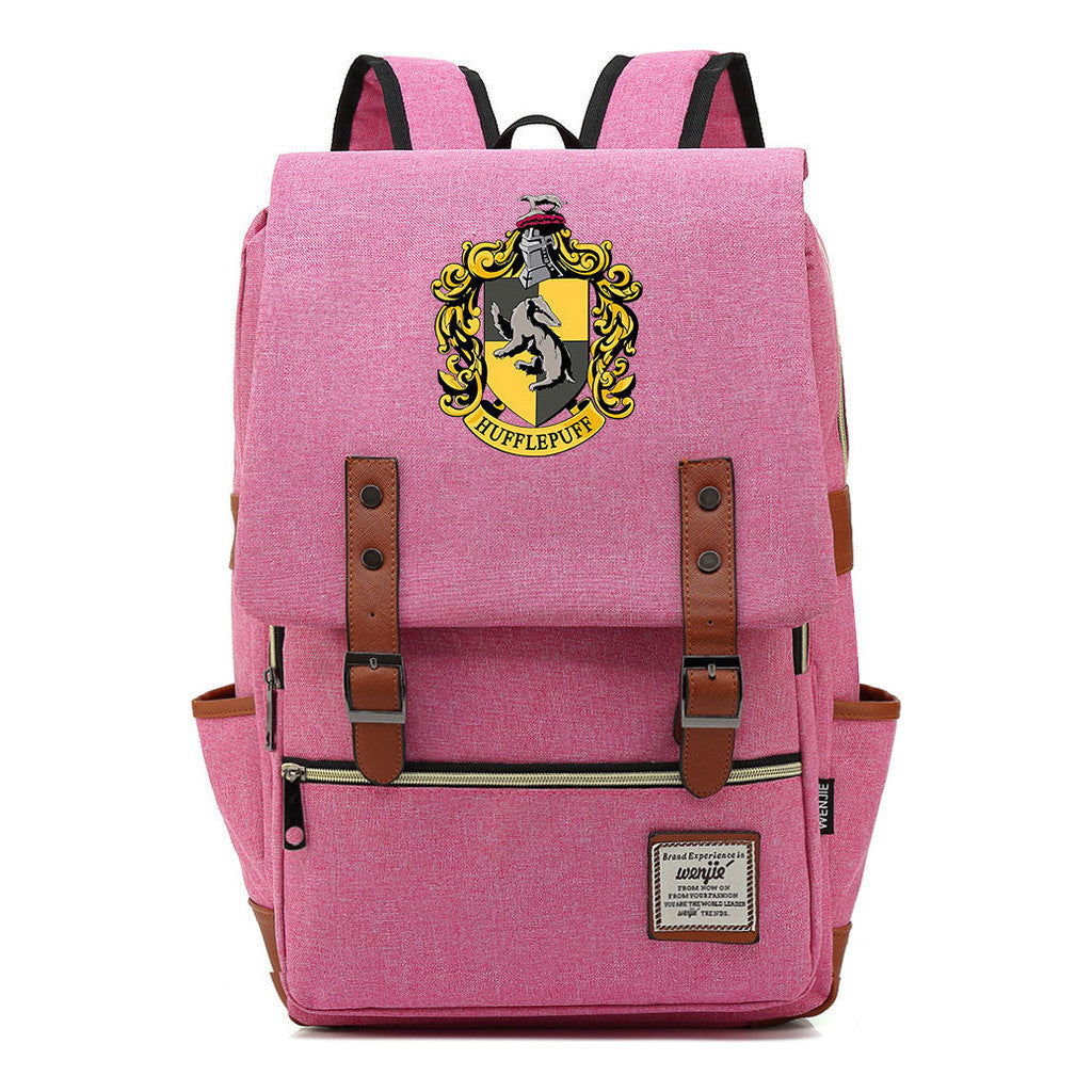 School Of Magic Printed Schoolbags For Men And Women Leisure Belt Buckle Classic Backpack 38*27*12.5cm