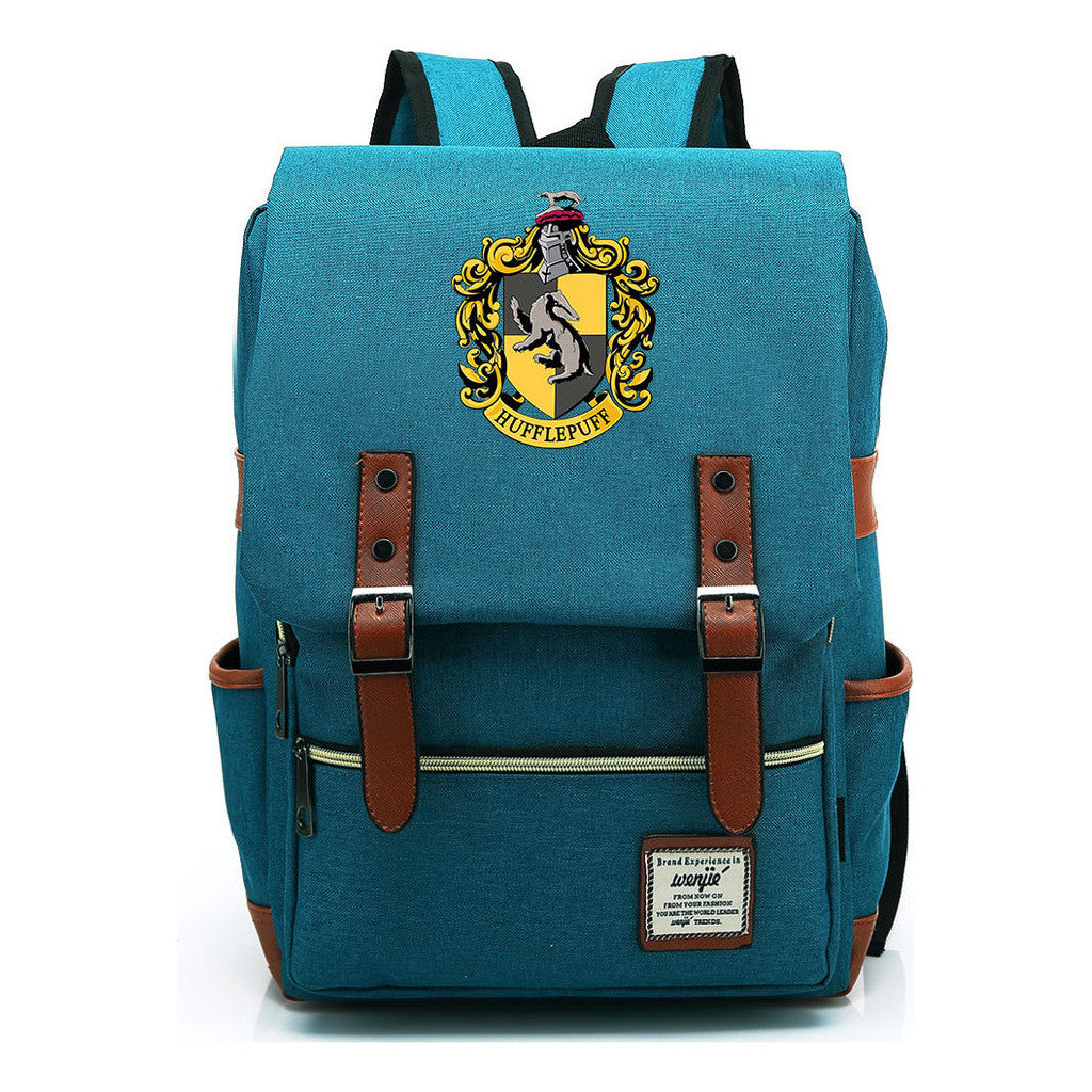 School Of Magic Printed Schoolbags For Men And Women Leisure Belt Buckle Classic Backpack 38*27*12.5cm