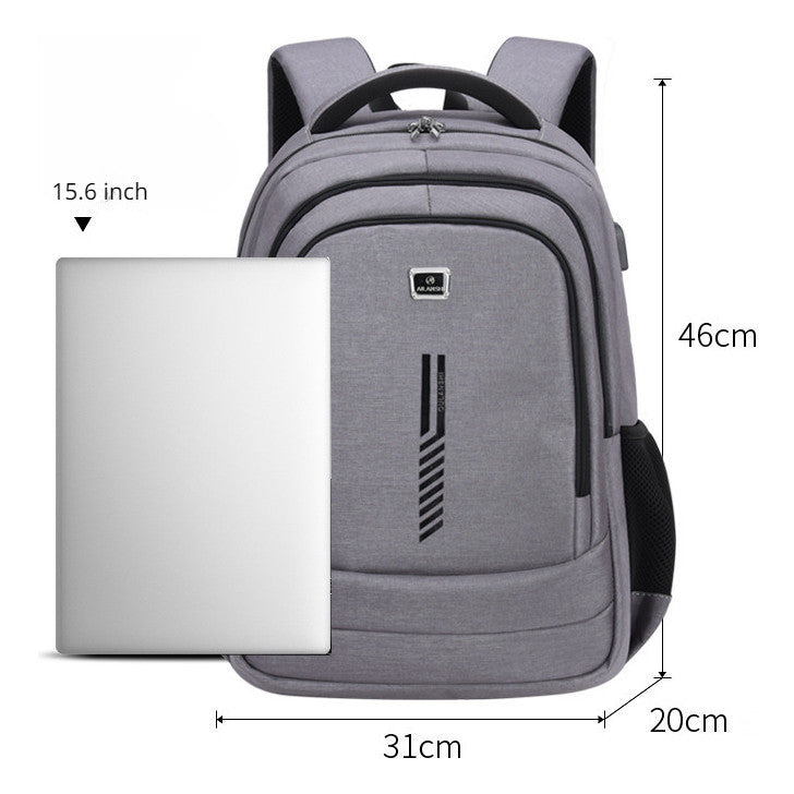 Usb Shoulder Bag, Business And Leisure Bag, Large Capacity Computer Bag, Travel Backpack, Load Reducing Student Backpack