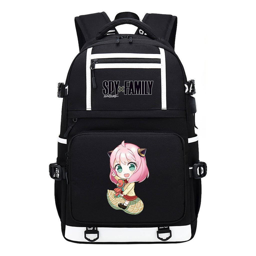 Comic Print Usb Youth Student Backpack For Men And Women, Backpack Leisure Travel