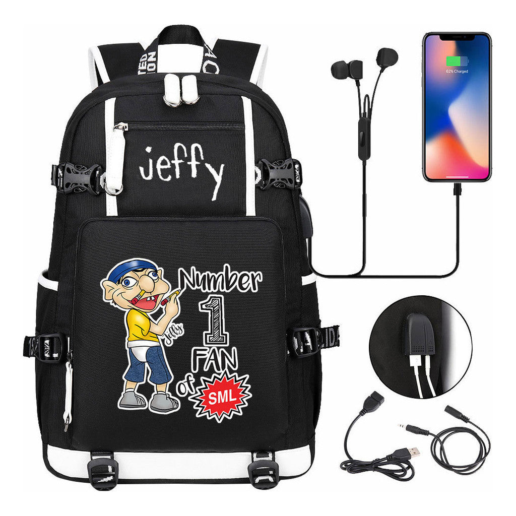 Printed Youth Student Backpack, Backpack, Leisure Travel Backpack
