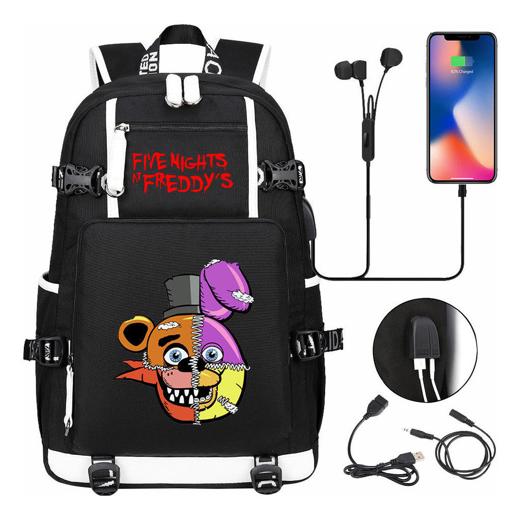 Toy Bear Game Peripheral Usb Youth Student Backpack For Men And Women's Leisure High-capacity Travel Backpack