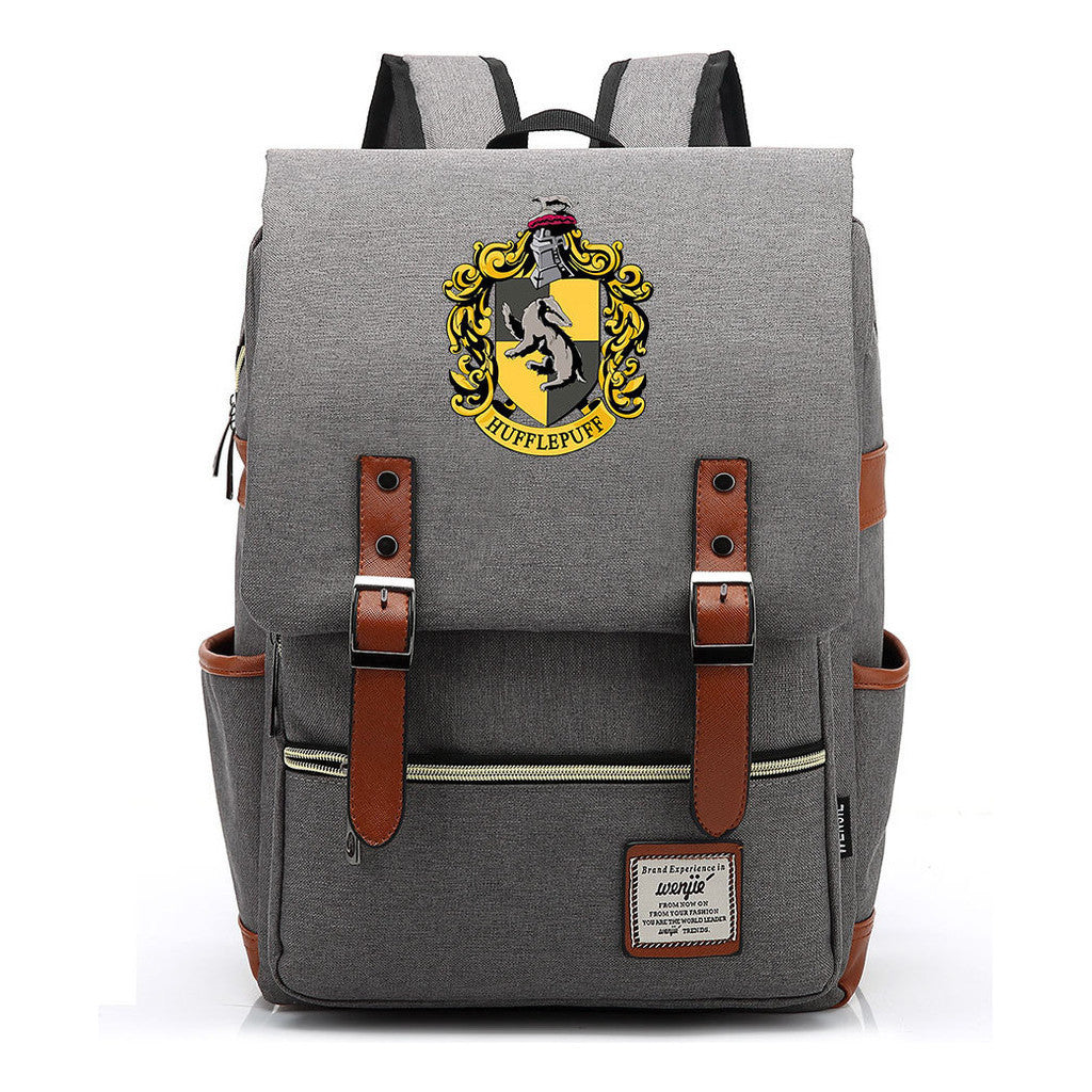 School Of Magic Printed Schoolbags For Men And Women Leisure Belt Buckle Classic Backpack 38*27*12.5cm