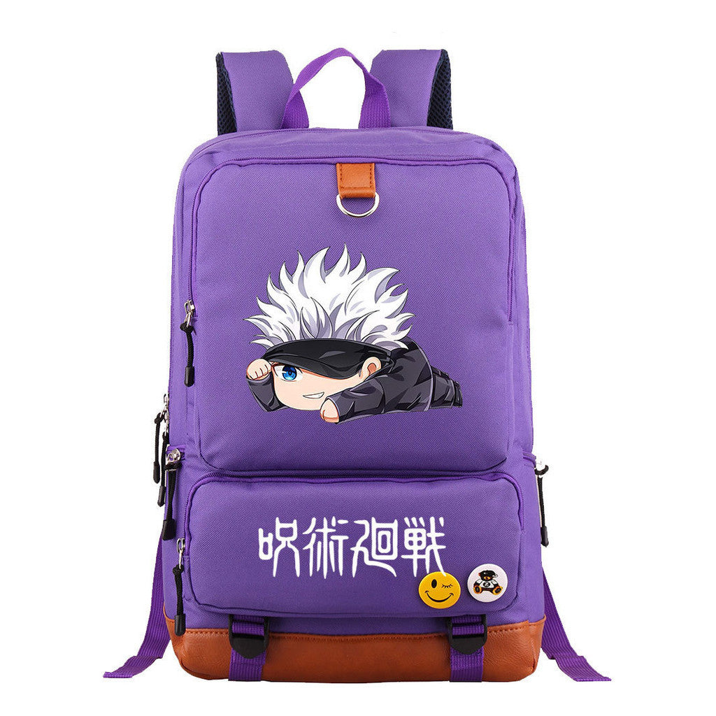 Cartoon Spell Battle Youth Student School Bag Men's And Women's Backpack Travel Bag