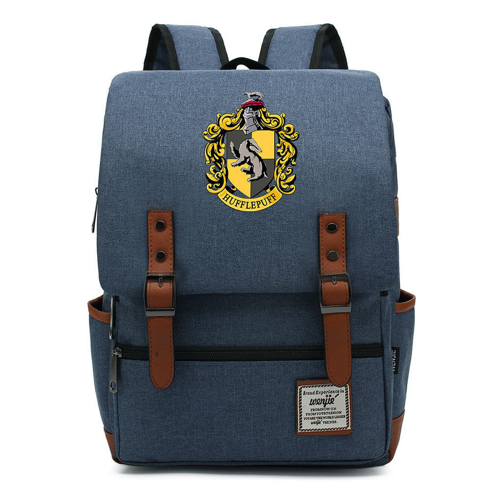 School Of Magic Printed Schoolbags For Men And Women Leisure Belt Buckle Classic Backpack 38*27*12.5cm