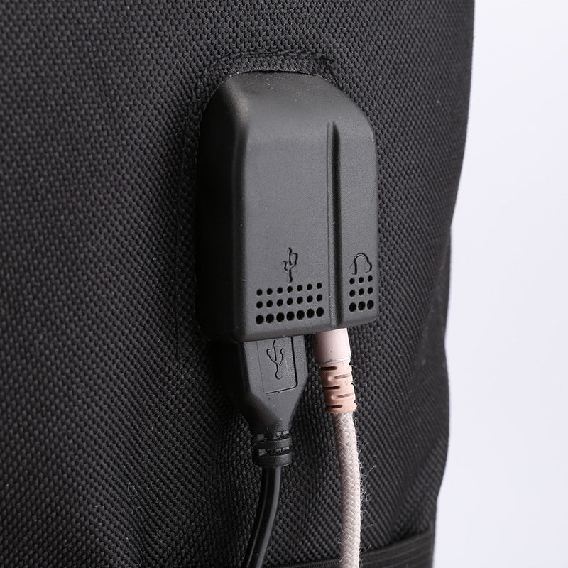 Usb Password Lock Youth Student Backpack Three Piece Set For Men And Women's Backpack Set