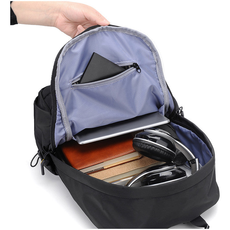 Schoolbag, Men's Business Backpack, Large Capacity Leisure Travel Sports Bag, Computer Bag