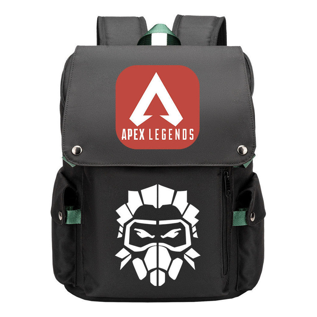 Apex Hero Print Usb Charging Head Youth School Bag Casual Backpack