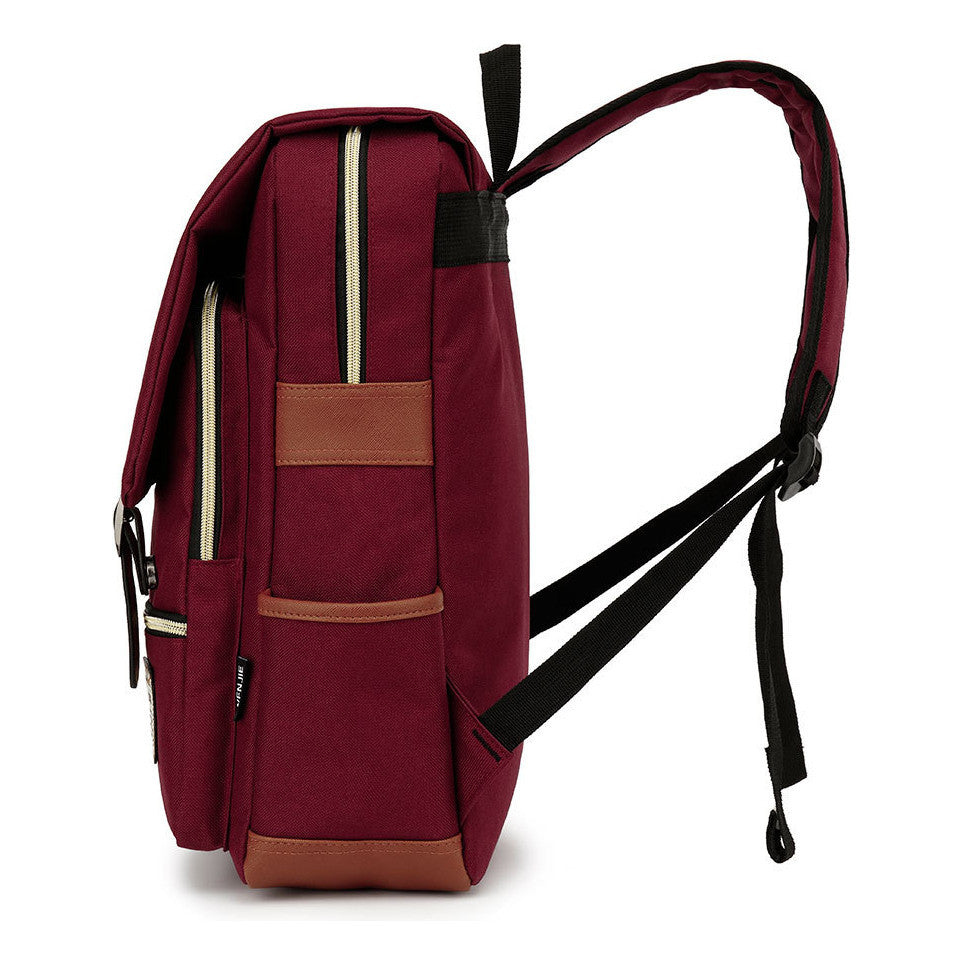 Printed Teenage Student Backpack For Men And Women With Casual Belt Buckle Classic Backpack