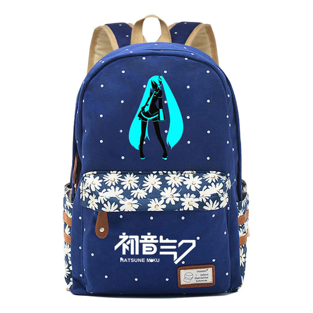 Virtual Music Printed Student Backpack Leisure Backpack
