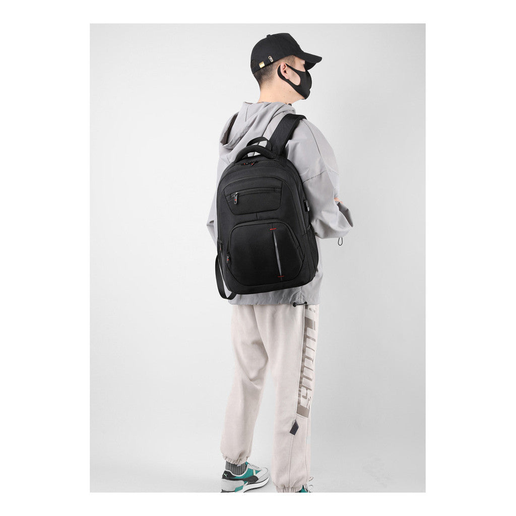 Student Backpack, Large Capacity Travel Bag, Computer Bag, Minimalist Oxford Cloth Backpack