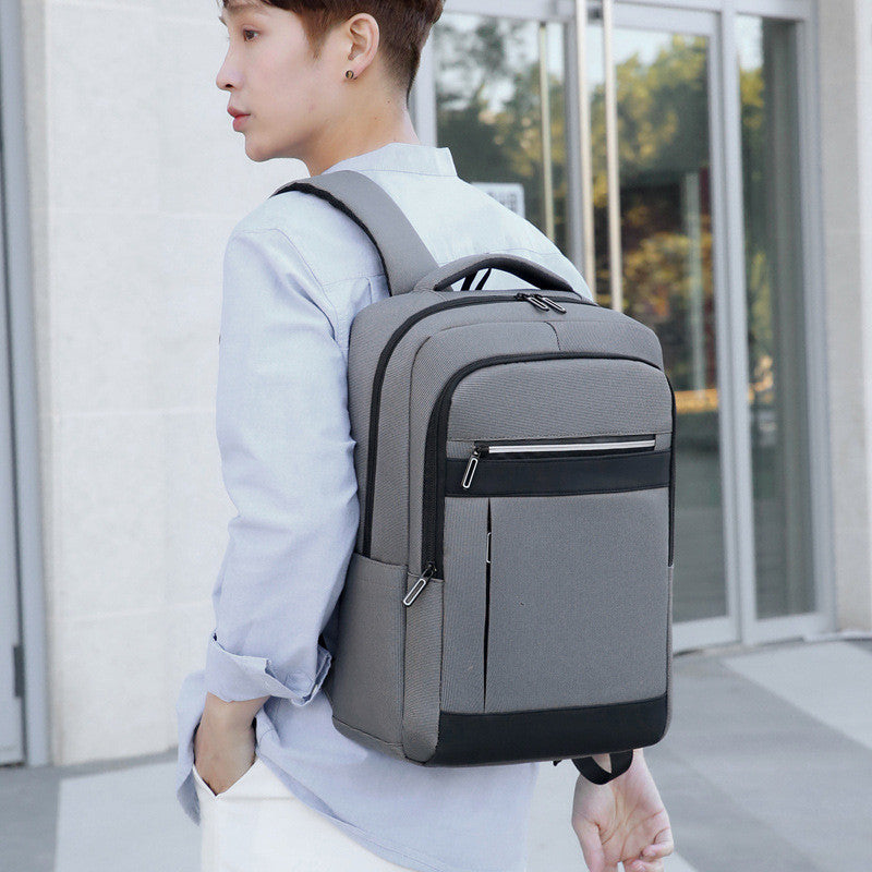Backpack, Large Capacity Travel Bag, Business Computer Bag, Male Student Backpack, Simple And Casual Backpack