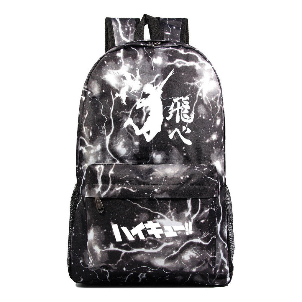 Fashion Volleyball Youth Flying Heart Printed Youth Student School Bag Men's And Women's Leisure Backpack