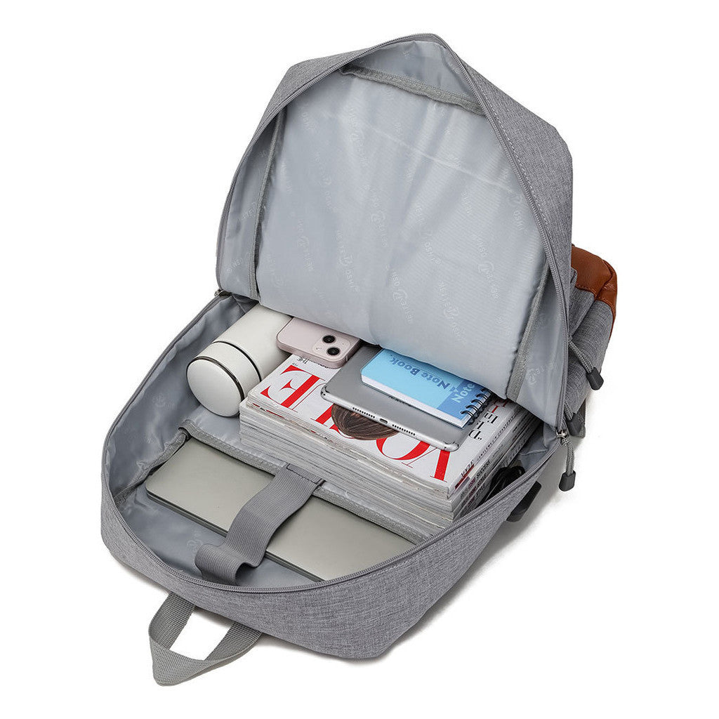 Football Star Cristiano Ronaldo Printed Usb Youth Primary And Secondary School Backpack For Boy And Girl's Leisure Travel Backpack
