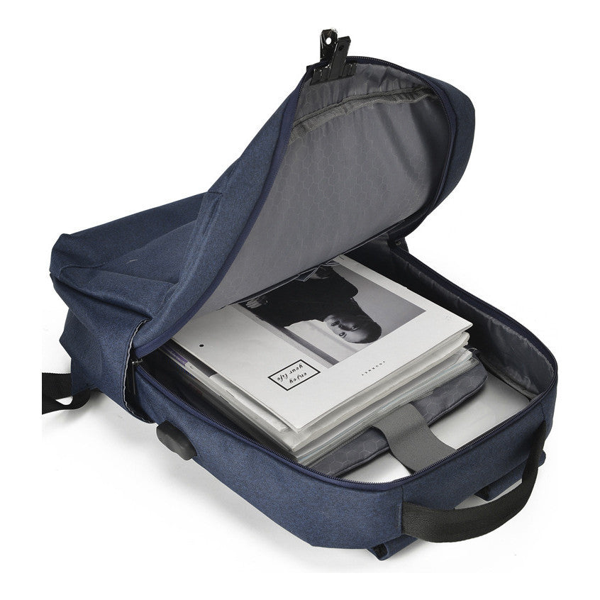 Backpack, Large Capacity Student Backpack, Oxford Cloth Business Computer Bag