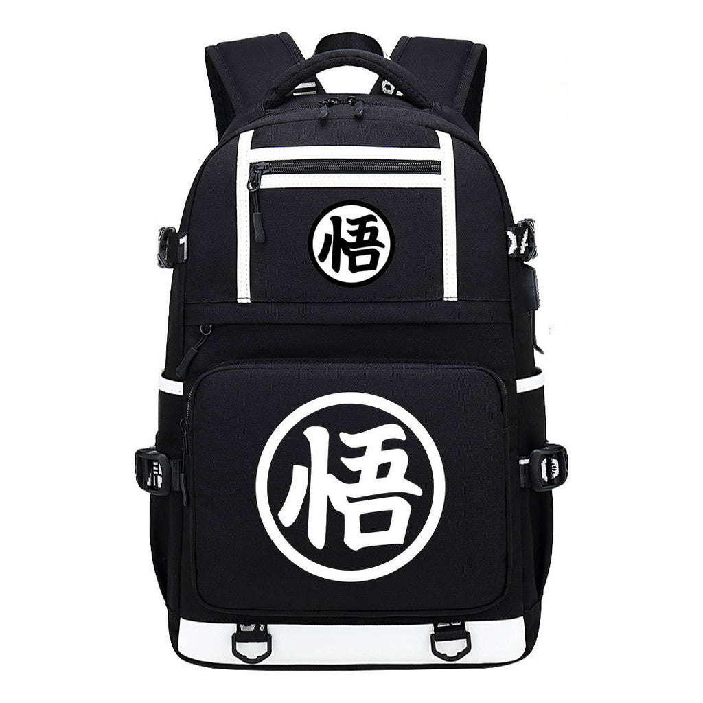 Manga Dragon Ball Usb Youth Student Backpack Men And Women, Backpack Leisure Travel