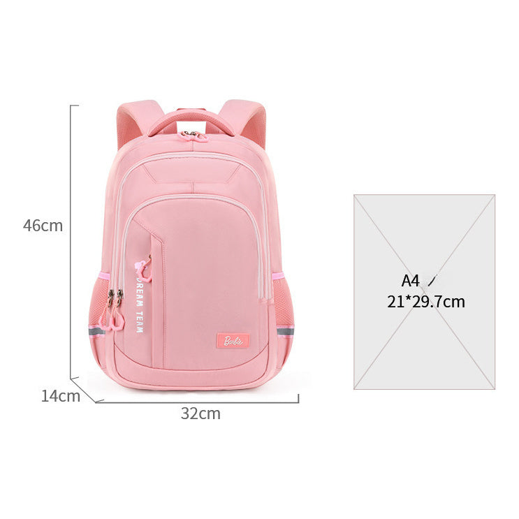 School Bag, Student Girl Leisure Backpack, Spine Protector, Lightweight Bag
