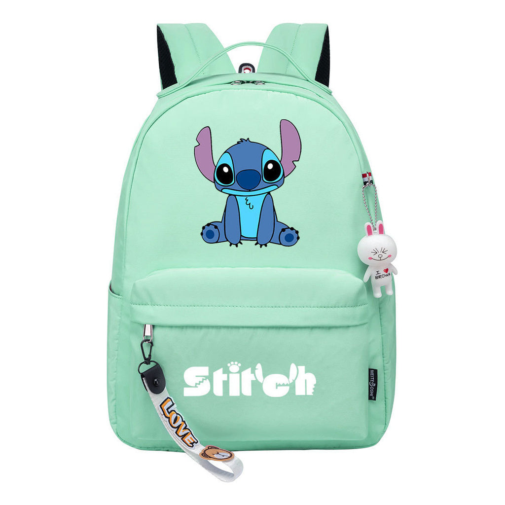 Interstellar Baby Stitch Printed Student Backpack, Casual Travel Bag, Girl Backpack