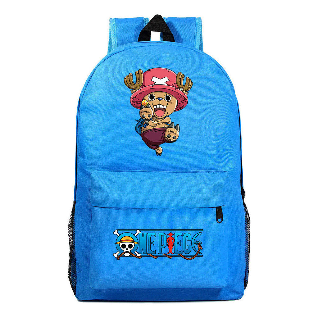 Anime One Piece Print Joba Youth School Bag Men's And Women's Leisure Backpack