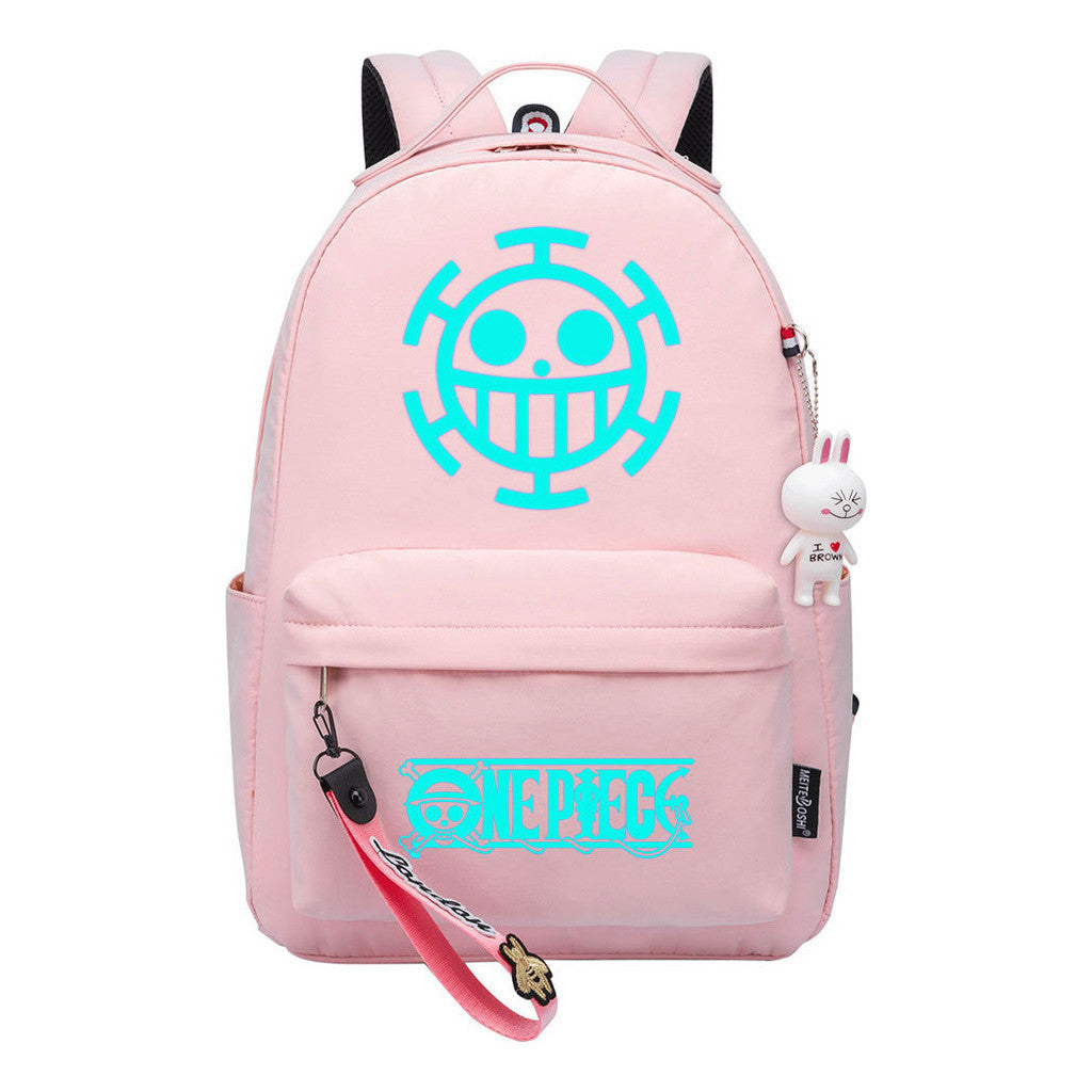 Cartoon Pirate Wang Lufei Youth Student School Bag Leisure Bag Girl Backpack