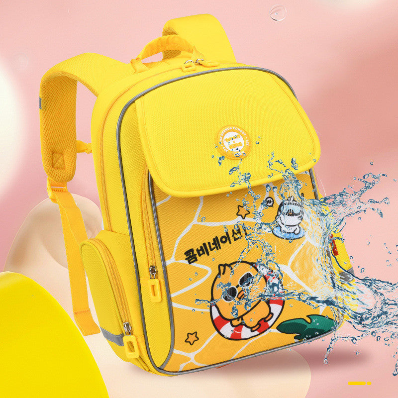 Toby Bear Student Backpack, Fashionable And Load Reducing Children's Backpack