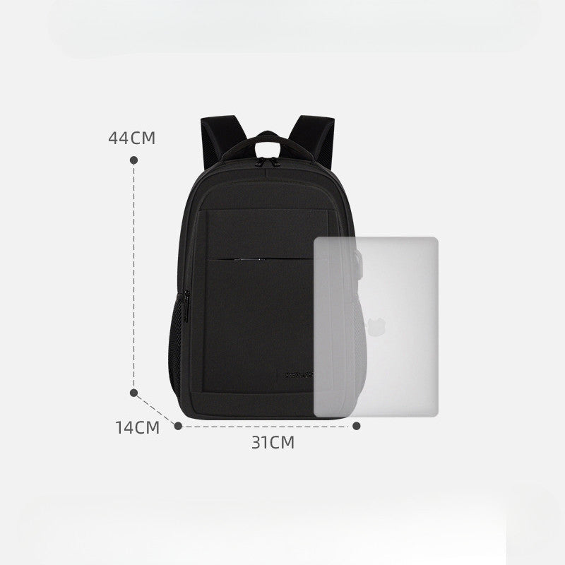 Breathable And Shock-absorbing Backpack, Multifunctional Usb Computer Backpack, Simple And Casual Student Backpack