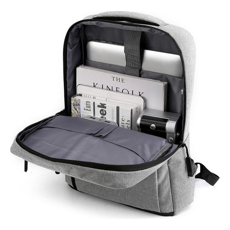 Usb Backpack For Men, Large Capacity, Lightweight, Student Backpack, Casual Business Computer Bag