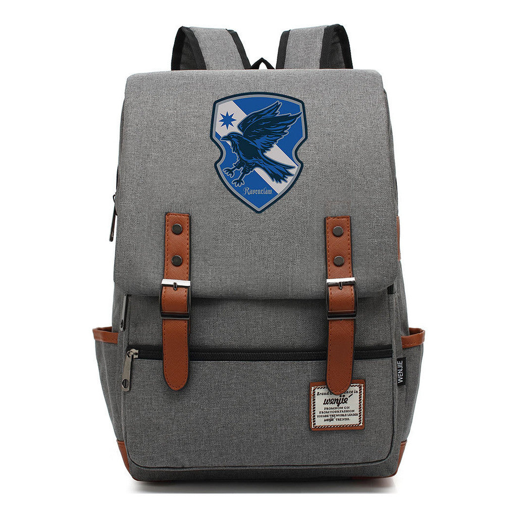 School Of Magic Printed Youth Schoolbag Leisure Belt Buckle Classic Backpack