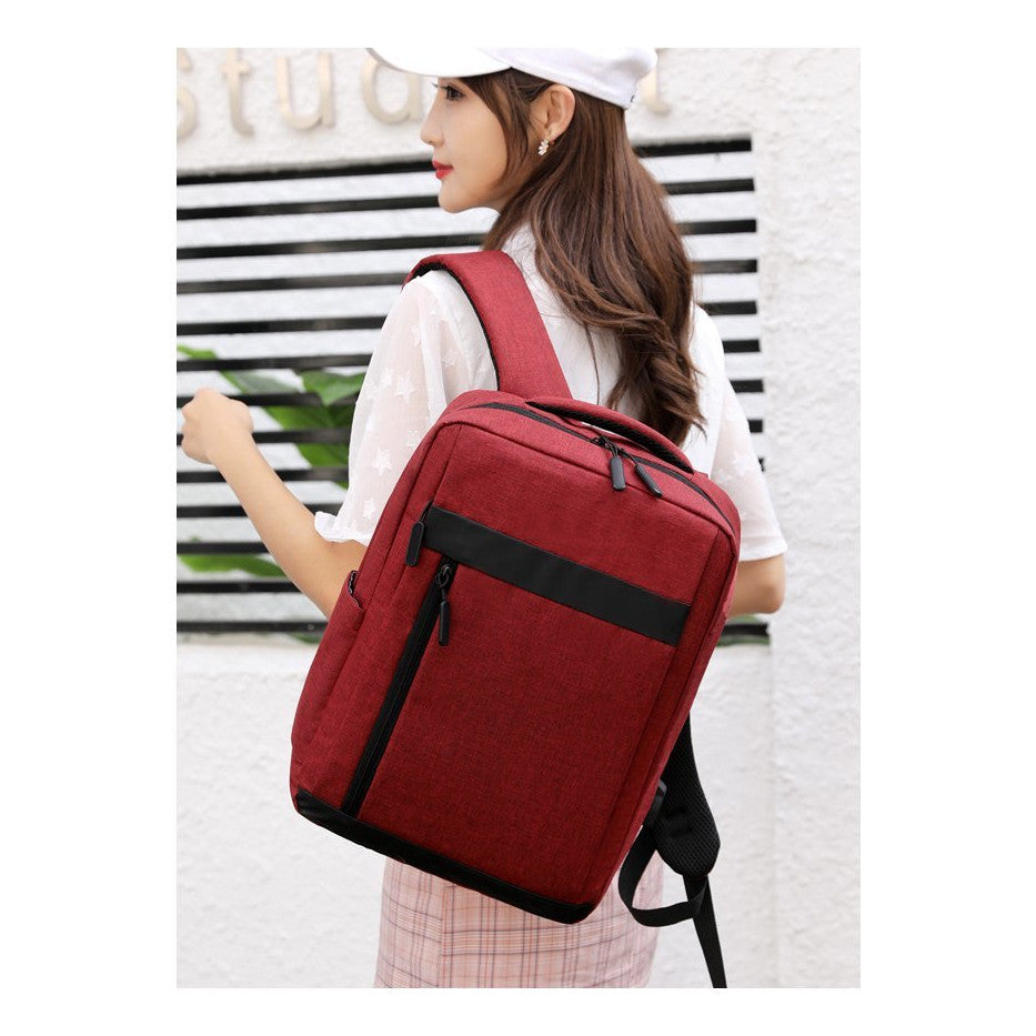 Usb Backpack For Men, Large Capacity, Lightweight, Student Backpack, Casual Business Computer Bag