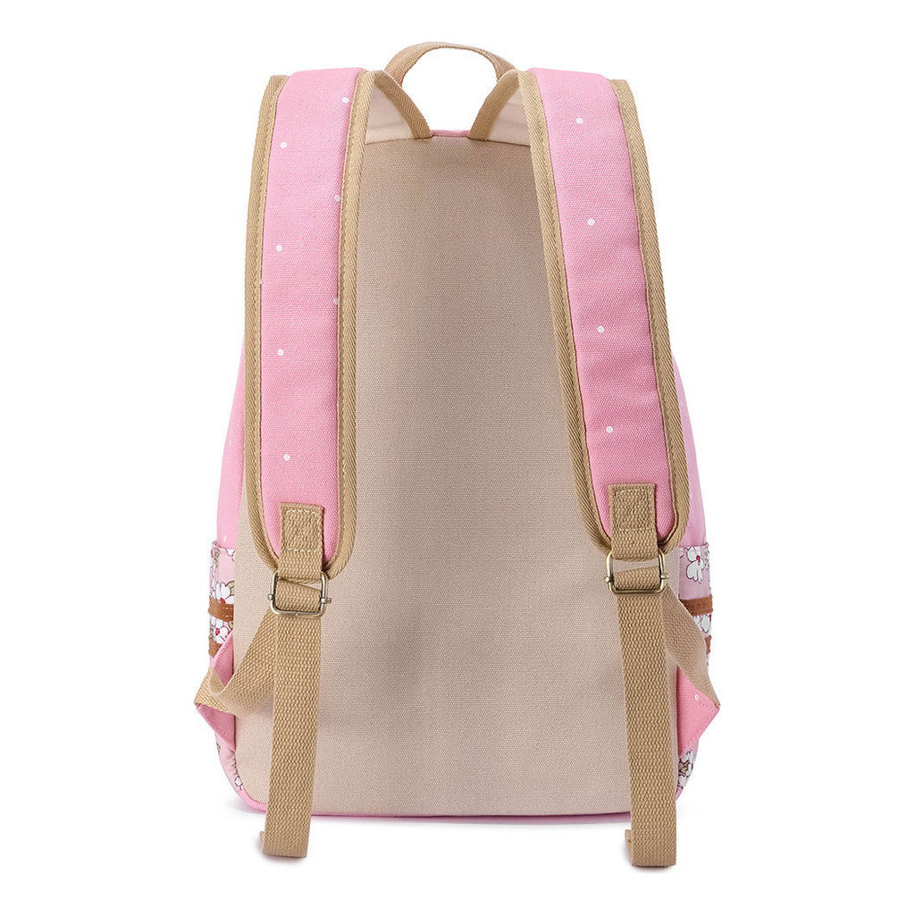 Anime Surrounding Beauty Girl Warrior Youth Student School Bag Fragmented Flower Boy's And Girl's Leisure Backpack