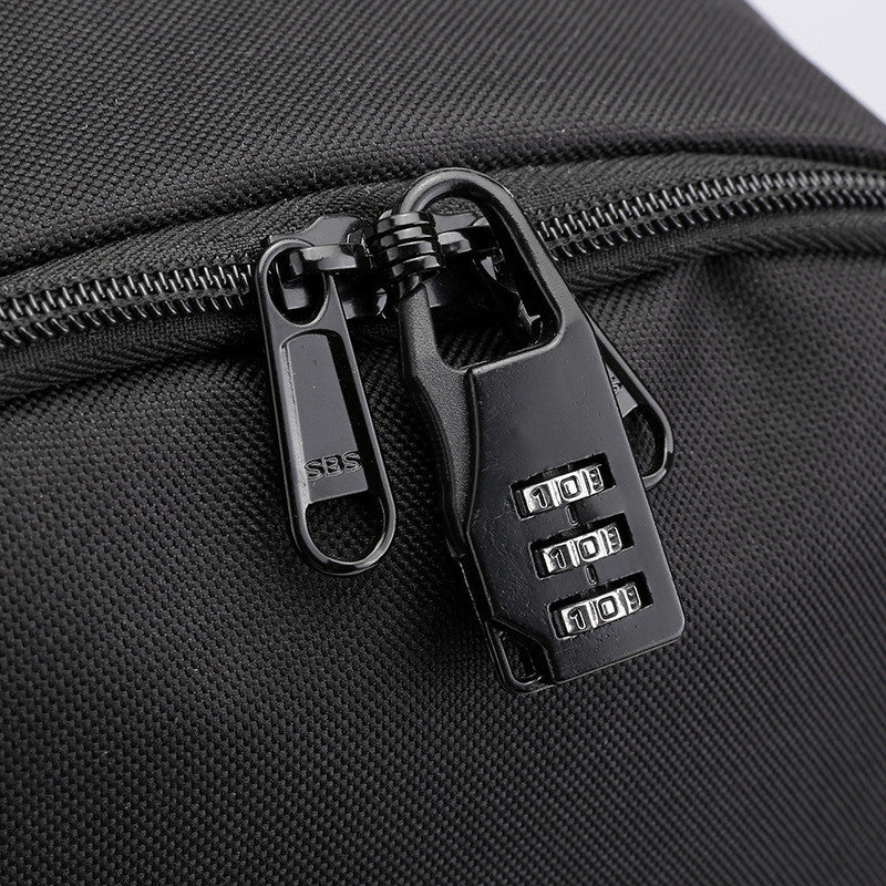 Fashionable Usb Password Lock Youth Student Backpack Three Piece Set Backpack