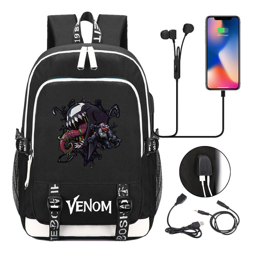 Youth Student Backpack Usb Men's And Women's Leisure Backpack