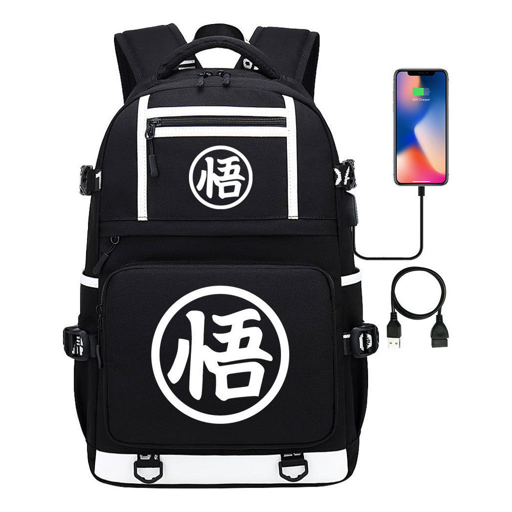 Usb Student Backpack Men's And Women's Backpack Leisure Travel Bag