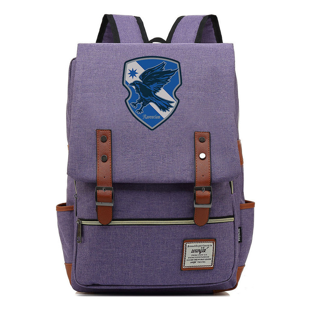 School Of Magic Printed Youth Schoolbag Leisure Belt Buckle Classic Backpack
