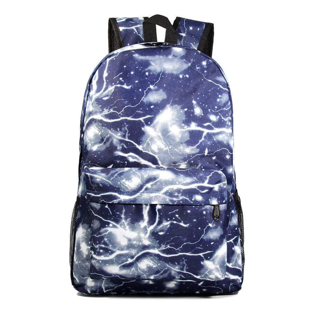 Printed Starry Sky Minimalist Youth Student Backpack For Men And Women's Leisure Travel Backpack