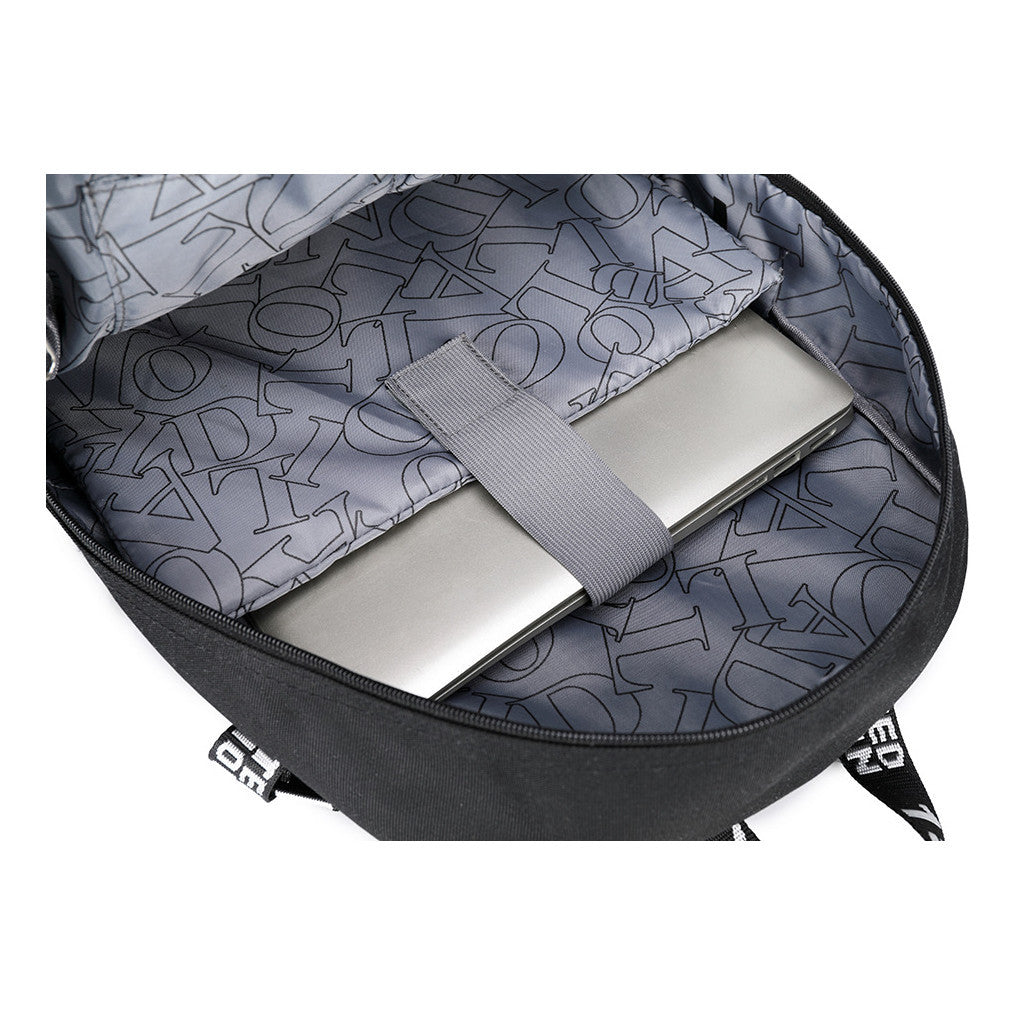 Printed Usb Youth Student School Bag Leisure Large Capacity Travel Backpack