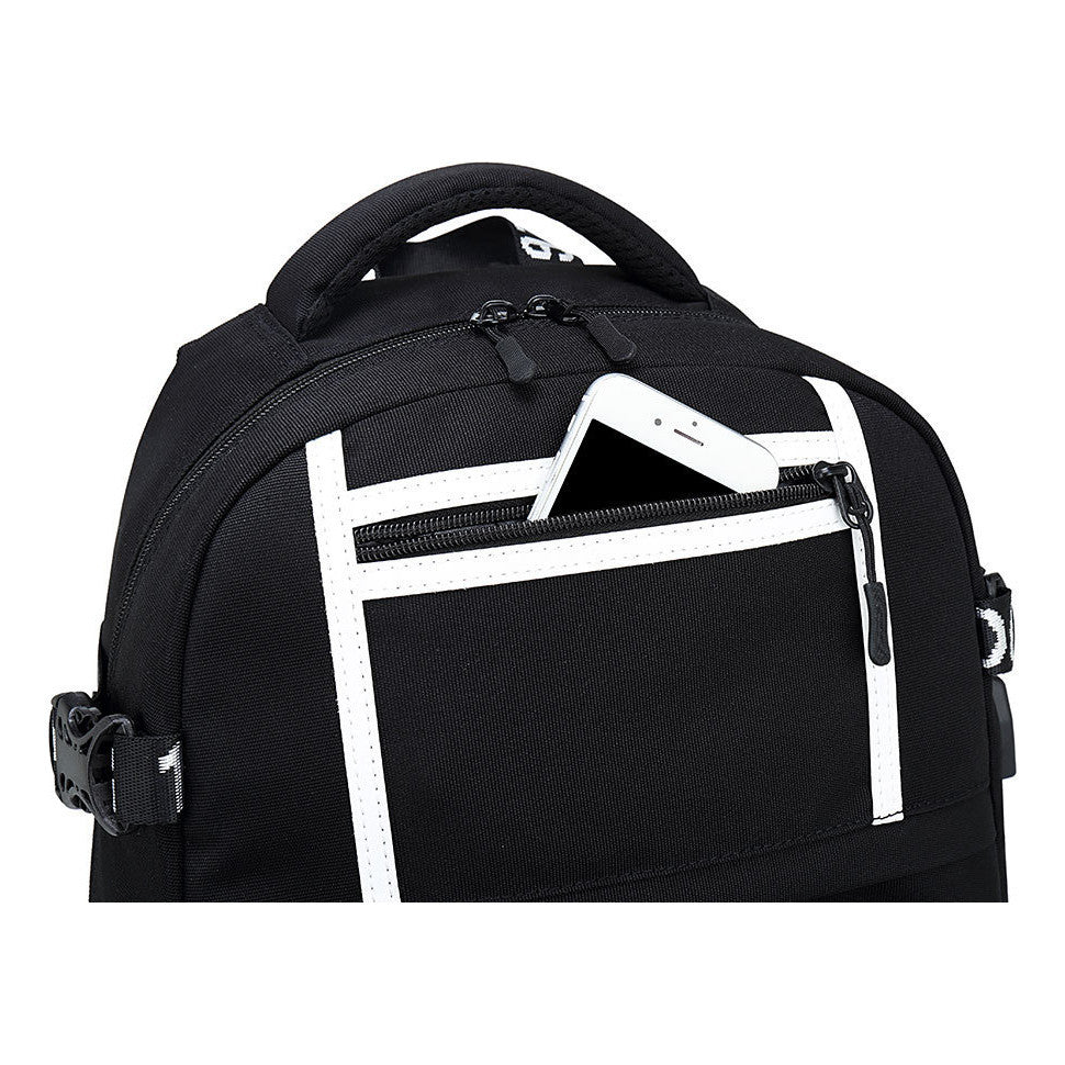 The Giant Soldier Captain Of The Manga Attack Printed Usb Youth Student Backpack Men's And Women's Backpack Leisure Travel Backpack