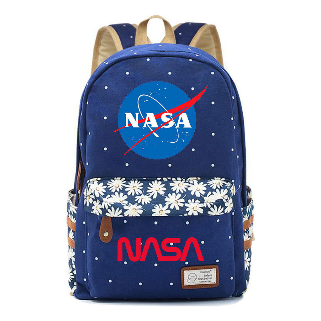 Fashionable Printed Student Backpack From Nasa, Casual Backpack