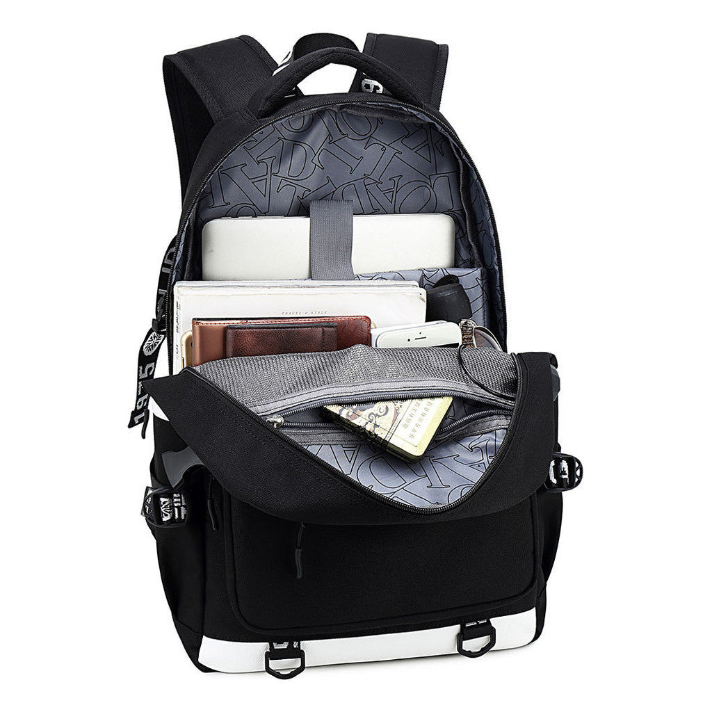 Usb Student Backpack Men's And Women's Backpack Leisure Travel Bag