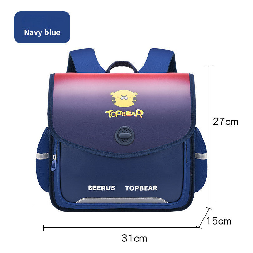 Cartoon Children's Backpack Horizontal Version Reduces Weight, Student Backpack Prevents Splashing Of Water