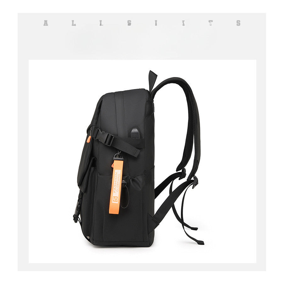 Usb Large Capacity Backpack, Men's And Women's Leisure Bag, Outdoor Travel Bag, Junior High School Student Backpack