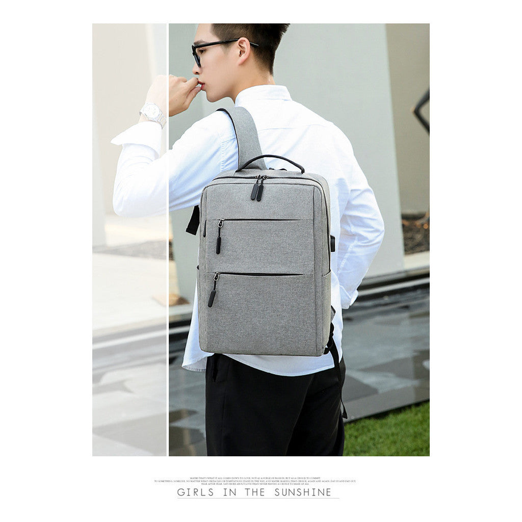 Usb Backpack For Men's Business And Leisure Backpack, Large Capacity Outdoor Sports Backpack